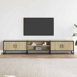 Meuble TV chêne sonoma 210x35x41 cm bois d'ingénierie 624735624735