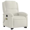 Fauteuil inclinable de massage électrique crème velours 624748624748