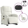 Fauteuil inclinable de massage électrique crème velours 624748624748