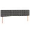 Têtes de lit Gris foncé 160x5x78/88 cm Velours 624749624749