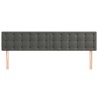 Têtes de lit Gris foncé 160x5x78/88 cm Velours 624749624749
