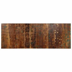 Tête de lit multicolore 140 cm bois massif récupération 624750624750