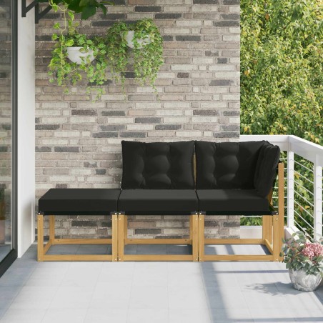 Unité de canapé sectionnel avec coussin 3 Pièce Blanc 624755624755