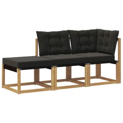 Unité de canapé sectionnel avec coussin 3 Pièce Blanc 624755624755