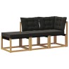 Unité de canapé sectionnel avec coussin 3 Pièce Blanc 624755624755