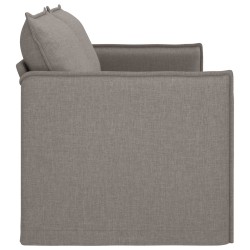 Canapé Taupe 196 x 82 x 85 cm tissu 624759624759