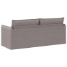 Canapé Taupe 196 x 82 x 85 cm tissu 624759624759