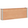 Jardinière surélevée Marron 200 x 30 x 72 cm WPC et Aluminium 624761624761