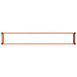 Jardinière surélevée Marron 200 x 30 x 72 cm WPC et Aluminium 624761624761