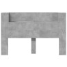 Tête de lit de rangement avec LED Gris béton Bois d'ingénierie 624762624762