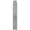 Tête de lit de rangement avec LED Gris béton Bois d'ingénierie 624762624762