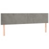 Têtes de lit Gris clair 160x5x78/88 cm Velours 624763624763