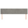 Têtes de lit Gris clair 160x5x78/88 cm Velours 624763624763