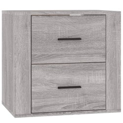 Table de chevet murale Sonoma gris 50x36x47 cm 624769624769