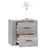 Table de chevet murale Sonoma gris 50x36x47 cm 624769624769