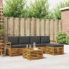 Ensemble de canapés d'extérieur 6 pcs Naturel et Anthracite 624770624770