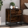 Tables de chevet 2 pcs chêne fumé 40x31x50 cm bois ingénierie 624775624775