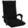 Fauteuil de sol ajustable Noir Tissu 624777624777