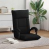 Fauteuil de sol ajustable Noir Tissu 624777624777