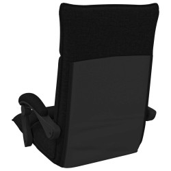 Fauteuil de sol ajustable Noir Tissu 624777624777