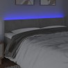 Tête de lit à LED Gris clair 160x5x78/88 cm Velours 624778624778