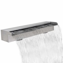Lame d'eau rectangulaire 60 cm Acier inoxydable pour piscine 624780624780
