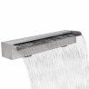 Lame d'eau rectangulaire 60 cm Acier inoxydable pour piscine 624780624780