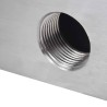 Lame d'eau rectangulaire 60 cm Acier inoxydable pour piscine 624780624780
