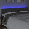 Tête de lit à LED Gris foncé 160x5x78/88 cm Velours 624781624781