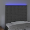 Tête de lit à LED Gris foncé 80x5x118/128 cm Velours 624782624782