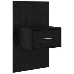 Tête de lit avec armoire 3 pcs Chêne noir Bois d'ingénierie 624783624783