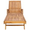 Transat 1-personne Marron Bois de teck massif 624785624785
