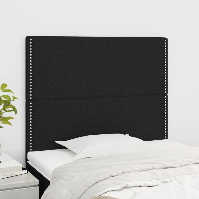 Tête de lit Noir 90x5x118/128 cm Tissu 624791624791