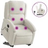 Fauteuil de massage inclinable Crème Velours 624794624794