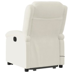 Fauteuil de massage inclinable Crème Velours 624794624794