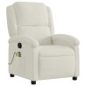 Fauteuil de massage inclinable crème velours 624795624795