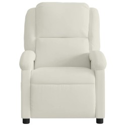 Fauteuil de massage inclinable crème velours 624795624795