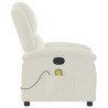 Fauteuil de massage inclinable crème velours 624795624795