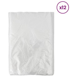 Feuille anti-poussière 12 pcs Transparent 400 x 500 cm HDPE 624799624799