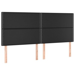 Tête de lit Noir 180x5x118/128 cm Similicuir 624803624803