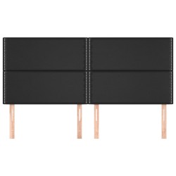 Tête de lit Noir 180x5x118/128 cm Similicuir 624803624803