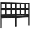 Tête de lit Noir 165,5x4x100 cm Bois massif de pin 624804624804