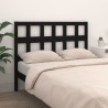 Tête de lit Noir 165,5x4x100 cm Bois massif de pin 624804624804
