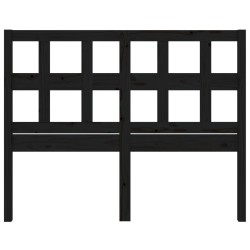 Tête de lit Noir 165,5x4x100 cm Bois massif de pin 624804624804