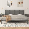 Tête de lit murale Gris 206x3x63 cm Bois massif de pin 624805624805