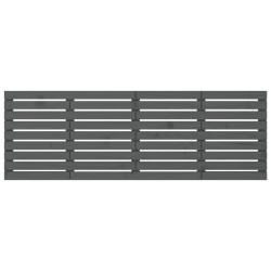Tête de lit murale Gris 206x3x63 cm Bois massif de pin 624805624805