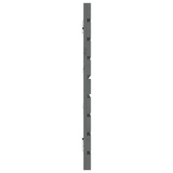 Tête de lit murale Gris 206x3x63 cm Bois massif de pin 624805624805
