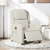 Fauteuil inclinable de massage électrique crème velours 624808624808