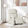Fauteuil inclinable de massage électrique crème velours 624808624808