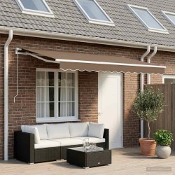 Toile de rechange pour auvent Taupe 4,5 × 3,5 m Polyester 624816624816